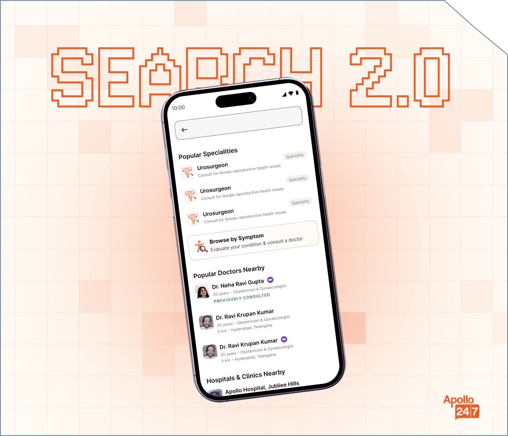 Search Revamp mockup