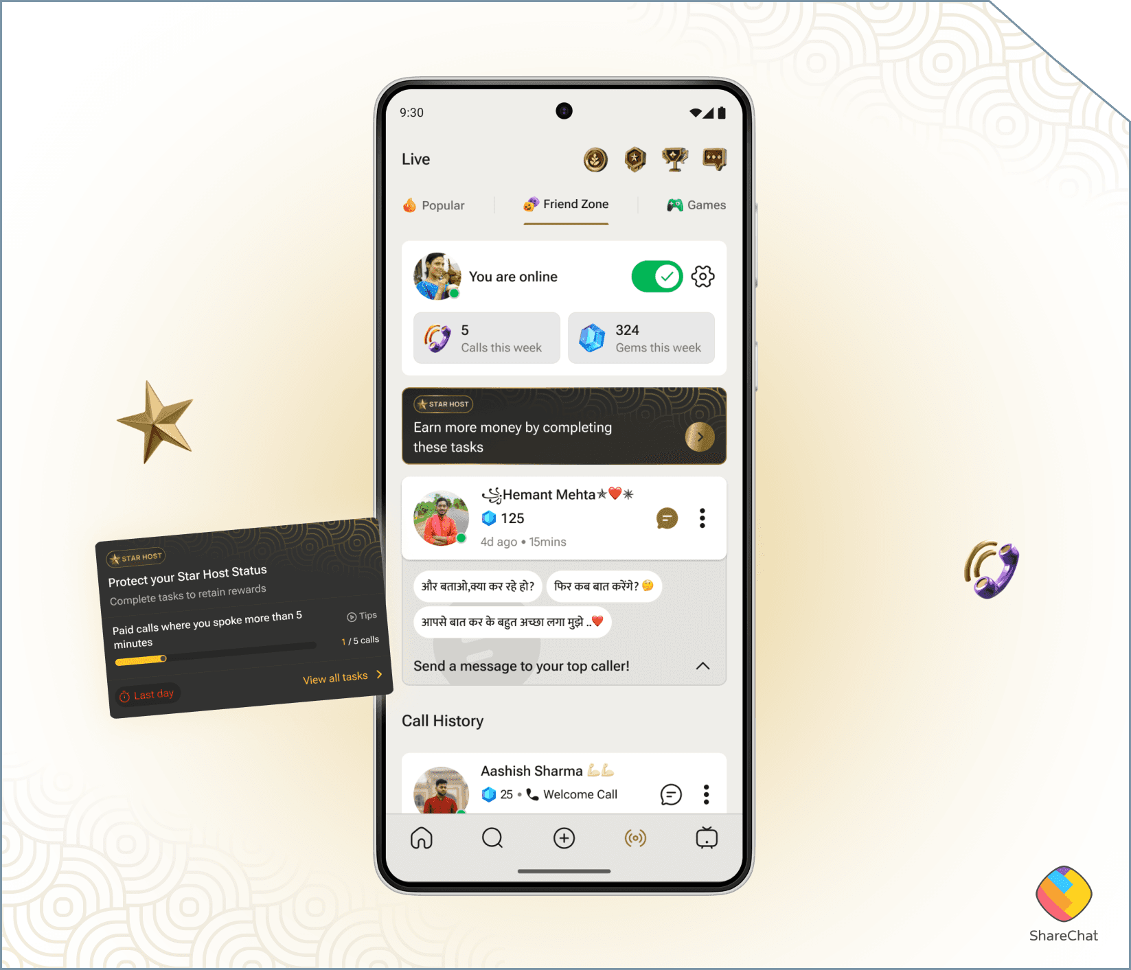 Star Host Program mockup