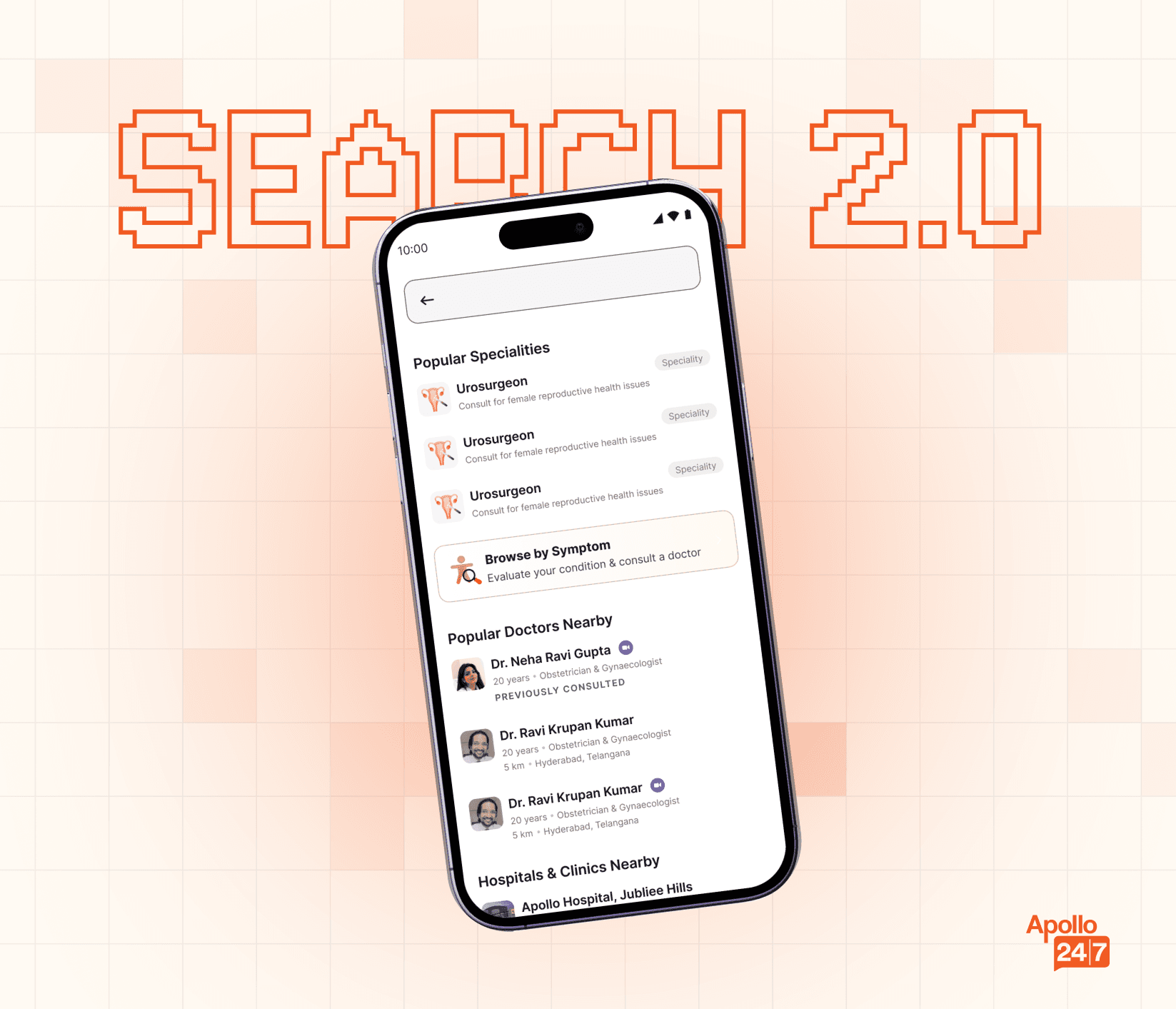 Search Revamp mockup